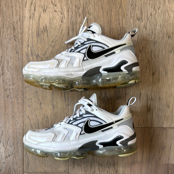 Nike VaporMax EVO Running Sneakers White and Gray Size 9.5 - Picture 6 of 9